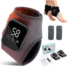 Vita Feet Relief Massager (2026) – 3-in-1: Vaivaaminen, puristus ja lämpö kivunlievitykseen, plantaarifaskiittiin, jännetulehdukseen – harmaa