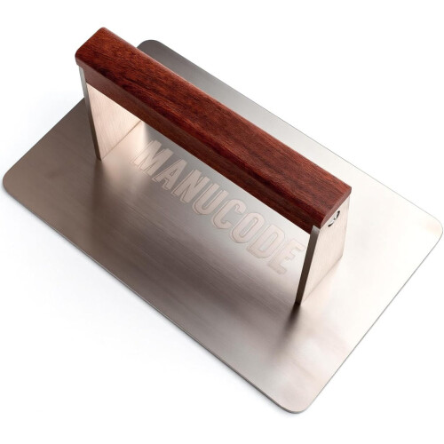 Grillpresse i rustfritt stål 9,25 x 14,7 cm