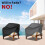Waterproof Outdoor Chair Covers Black 2-Pack 4