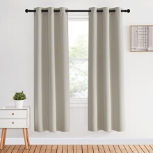 Cortinas Blackout 34x70in, Isolamento Térmico Natural para Quarto, Sala de Estar e Quarto de Bebê – Compatíveis com Varões Padrão