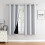 Cortinas blackout para quarto com isolamento térmico e ilhós. 1
