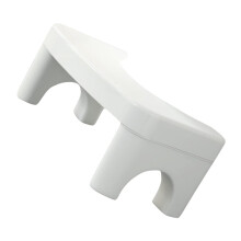 Folding Toilet Stool with NonSlip Base for Adults and Kids, Compact Foldable Bathroom Footstool White