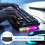 Guide per cassetto della tastiera, tastiere per computer e ufficio, nere 3