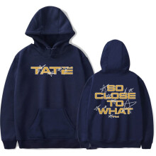 Sweat à capuche unisexe Tate McRae Stars, poches et cordon de serrage, vêtements tendance