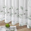 Διαφανείς Κουρτίνες Sage Green Leaf Voile, Σετ 2 Τεμ. 54x45 Εκ. 3