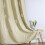 Blackout Curtains Silver Palm Design Beige 52x96 in 2 Pack 2