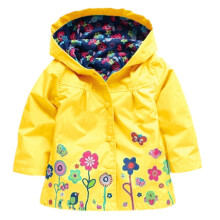Veste imperméable pour filles VERUGU, veste pour tout-petits enfants, imperméable à capuche et manches longues, vêtements d'extérieur pour