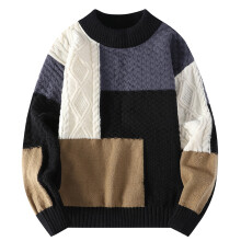 Suéteres Admvng para Homens, Tricô, Pulôver Elástico, Cores Variadas, Textura Moderna, Tamanhos M-4XL