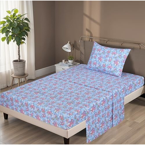 Cotton Flannel Cal King Sheet Set 4-Piece Deep Pocket 1