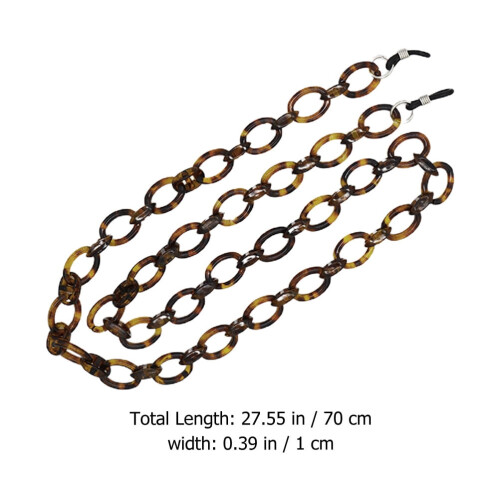 Acrylic Mask and Glasses Chain Lanyard 1 Piece 1