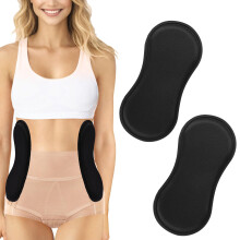 Post Surgery Compression Boards 2pcs Black Lipo Foam Pads for Abdominal Side Support and Recovery