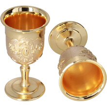 Mini arany serleg oltárkehely25ml fém felespohár készlet