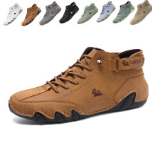 Waterproof Orthopedic Shoes for Men High Top Outdoor Boots Lightweight Handmade Casual Sneakers Hiking Walking