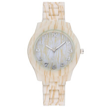 Dameshorloge met houten patroon, casual quartzhorloge, uniek damespolshorloge, gepersonaliseerd verjaardagscadeau voor vrouwen