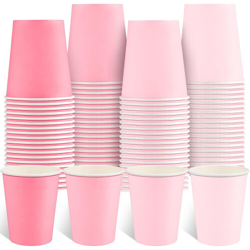 Pink 9oz Gradient Paper Cups (100 pcs)