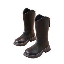 Pigerstøvler Unisex-Børn Mellemlang Lægstøvle Små/Store Børn Drenge Ridesko (3-9 Småbørn/Lille Barn/Stort Barn)