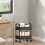 2-Tier Rolling Cart with Wheels,Multifunction Utility Storage, Mobile Shelving Unit Storage Organizer for Kitchen Bathroom Laundry 6