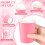 Pink 9oz Gradient Paper Cups (100 pcs) 3