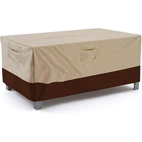 Housse de table de patio imperméable et résistante en Oxford 600D