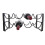 Multi Iron Wire Wine Rack with Smooth Surface and Round Bottom for Holding 4 Bottles Sturdy and 7