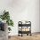 2-Tier Rolling Cart with Wheels,Multifunction Utility Storage, Mobile Shelving Unit Storage Organizer for Kitchen Bathroom Laundry 4