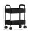 2-Tier Rolling Cart with Wheels,Multifunction Utility Storage, Mobile Shelving Unit Storage Organizer for Kitchen Bathroom Laundry 2