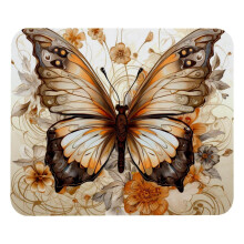 Alfombrilla de ratón antideslizante de goma con diseño de mariposa (1 unidad)