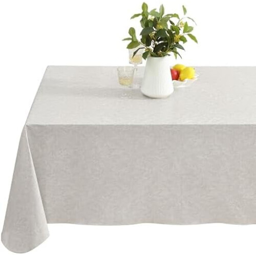Napa Leaf Salviegrøn Vinyldug 70" Rund