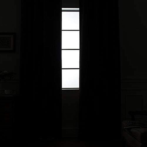 Blackout Curtains 52"W x 84"L, Dark Grey, 2 Panels 2