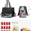 Bolsa Tote 2 em 1 com Lancheira Integrada, Bolsa para Laptop de 15,6 Polegadas com Compartimento Térmico para Almoço, Bolsa Tote Multifuncional 4