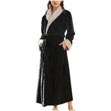 Accappatoio da donna in pile - Comodi accappatoi lunghi e morbidi con tasche per donna, pigiami da donna, accappatoi da donna in offerta