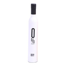 Ombrello Mightlink con design a bottiglia di vino, elevata resistenza al vento, parasole con nastro argentato, per esterni, resistente a sole e