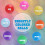 Μπάλες για μπάλες πλαστικές 200 τεμάχια 8 χρώματα με τσάντα αποθήκευσης 2