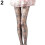 Damen-Strumpfhose mit Rosenmuster und Spitze, transparent 1