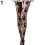 Damen-Strumpfhose mit Rosenmuster und Spitze, transparent 3