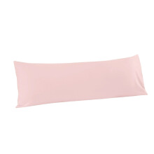 Clúdach Pillow Coirp Micrea-shnáithín Scuabtha Pillow Clúdach Pillow 20x54 orlach - Clúdach Pillow Coirp le Dearadh Dúnadh Clúdaigh, Bándearg