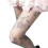 Damen-Strumpfhose mit Rosenmuster und Spitze, transparent 6