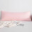 Kussensloop van geborstelde microvezel, 20x54 inch - Kussensloop met envelopsluiting, roze 3