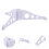 OUNONA Plastic Christmas Tree Stand White 1 Pack 4