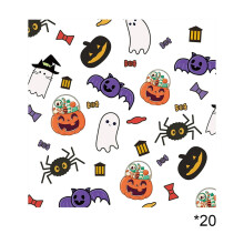 Φωτεινά είδη για πάρτι Halloween16 χάρτινα πιάτα16 ποτήρια20 χαρτοπετσέτες με