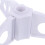 White Plastic Christmas Tree Stand – Triangular, Compact 5