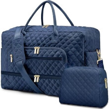 Borsa da viaggio grande da donna – Borsa da weekend da cabina con tasca impermeabile, scomparto per articoli da toilette, ideale per