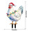 Light-Up Chicken Garden Stake, Plastic Rooster Decor 2