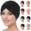 Kvinner kjemo hodeplagg kreftpasient hatter elastisk turban hodeplagg myk plissert sovehette 1
