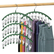 Cintres pour leggings, lot de 4 avec 10 pinces chacun