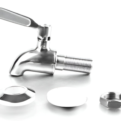 Rustfrit stål drikkevaredispenser-tap (2-pak) 2