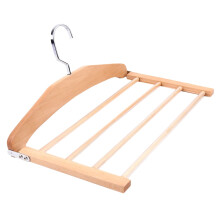 Appendiabiti multifunzione in legno beige, 1 pezzo