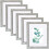 Light Grey Picture Frame 8x10 Inches Set of 6 1