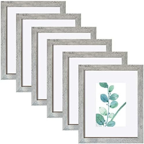 Light Grey Picture Frame 8x10 Inches Set of 6