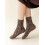 Damen-Socken mit floralem Karomuster, 6 Paar 6